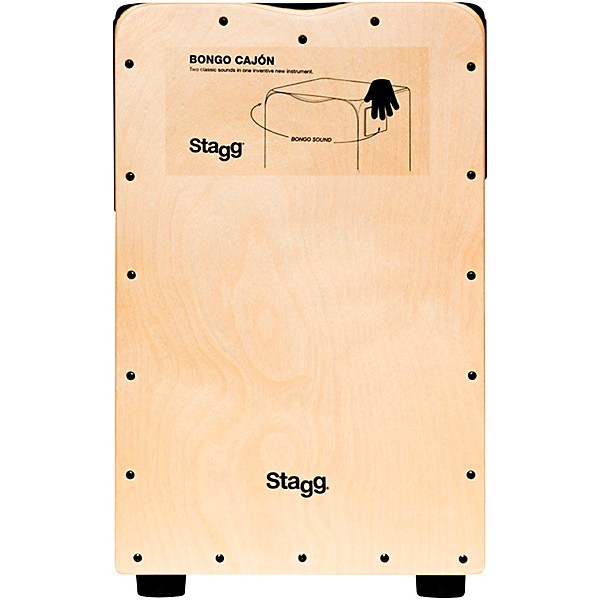 Stagg Multi-Zone Bongo Cajon 13 in. Natural
