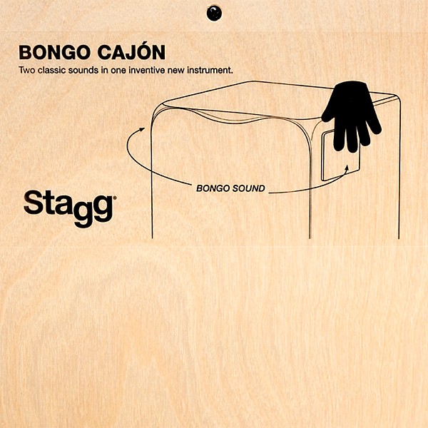 Stagg Multi-Zone Bongo Cajon 13 in. Natural