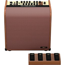 TC Helicon HARMONY V100 100 Watt 2-Channel Acoustic Amplifier with Vocal Processing Brown