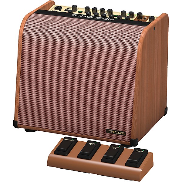TC Helicon HARMONY V60 60 Watt 2-Channel Acoustic Amplifier with Vocal Processing Brown