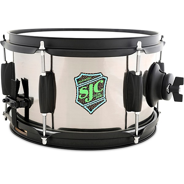 SJC Drums Slam Can Side Snare With Brushed Nickel Wrap 10 x 6 in.