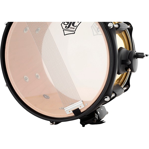 SJC Drums Jam Can Side Snare With Brushed Brass Wrap 10 x 6 in.