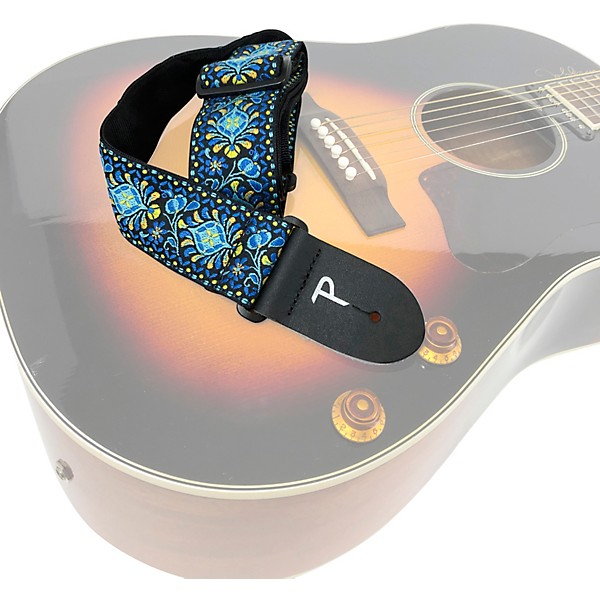 Perri's Jacquard Guitar Strap Blue 2 in.
