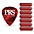 PRS Red Tortoise Celluloid Guitar Picks Heavy 72 Pack PRS Red Tortoise Celluloid Guitar Picks Thin 72 Pack