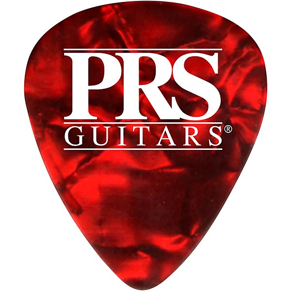 PRS Red Tortoise Celluloid Guitar Picks Thin 72 Pack