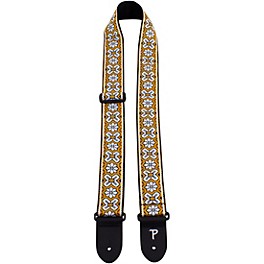 Perri's Jacquard Guitar Strap Yellow 2 in.