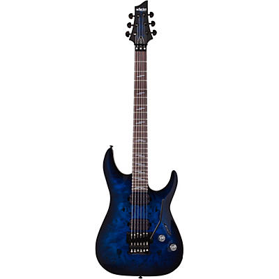 Schecter Guitar Research Omen Elite-6 Fr Electric Guitar See-Thru Blue Burst for sale