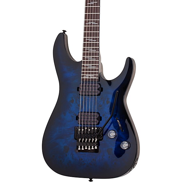 Schecter Guitar Research Omen Elite-6 FR Electric Guitar See-Thru Blue ...