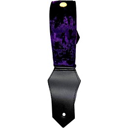 Get'm Get'm Rolling Stone Guitar Strap Purple Crushed Velvet 2 in.