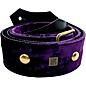 Get'm Get'm Rolling Stone Guitar Strap Purple Crushed Velvet 2 in.