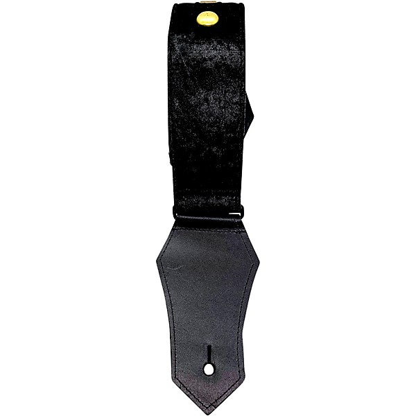 Get'm Get'm Rolling Stone Guitar Strap Black Crushed Velvet 2 in.