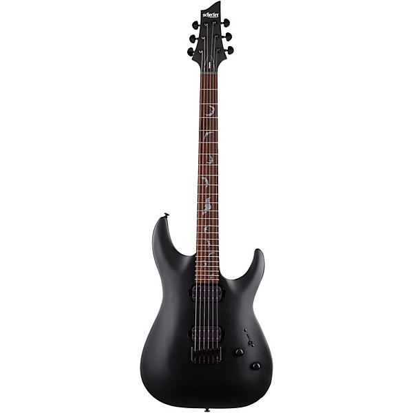 Schecter Guitar Research Damien-6 6-String Electric Guitar Satin Black