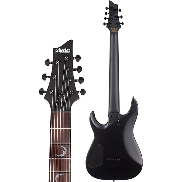 Schecter Guitar Research Damien-7 7-String Electric Guitar Satin Black