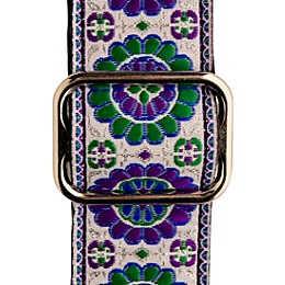 PRS Deluxe Retro Jacquard Guitar Strap White 2 in.