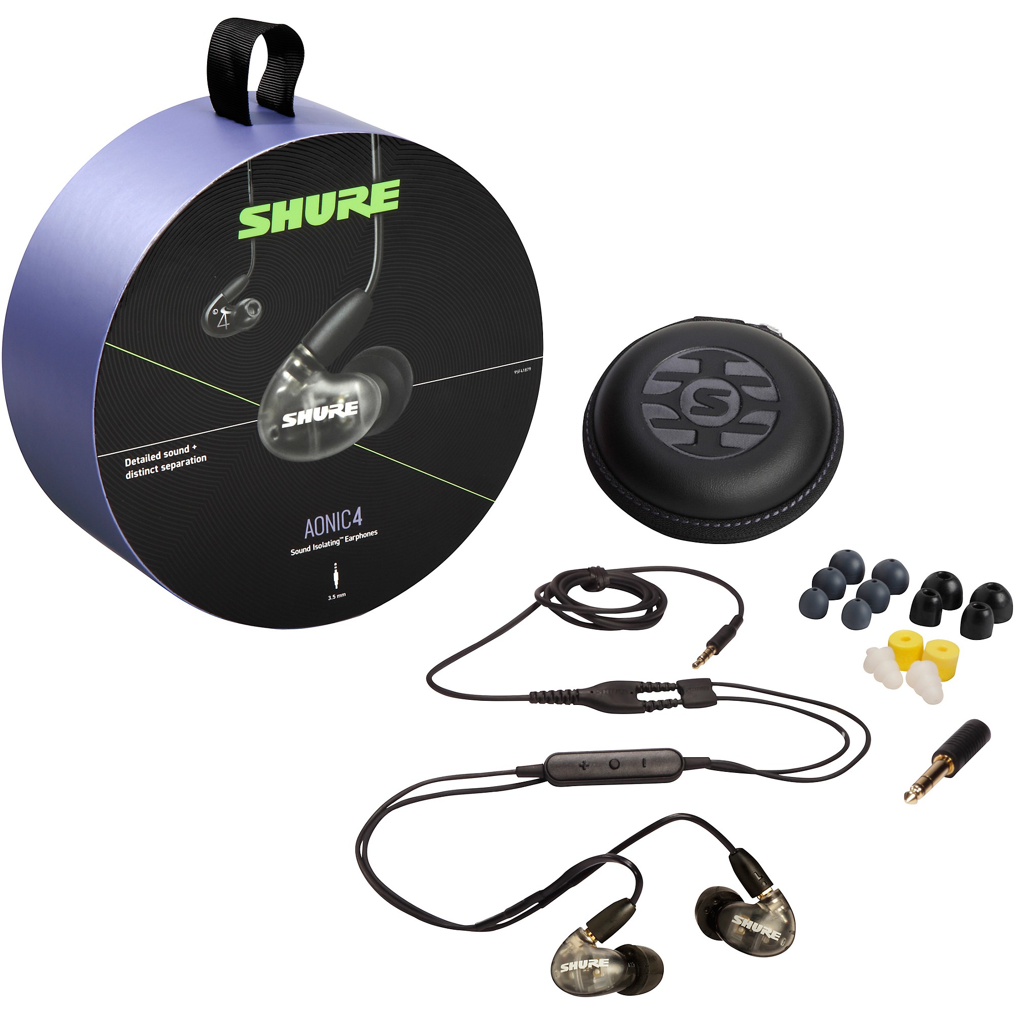 SHURE AONIC4 ＋TW2 セット Shure AONIC 4 Sound Isolating Earphones Black | Guitar Center