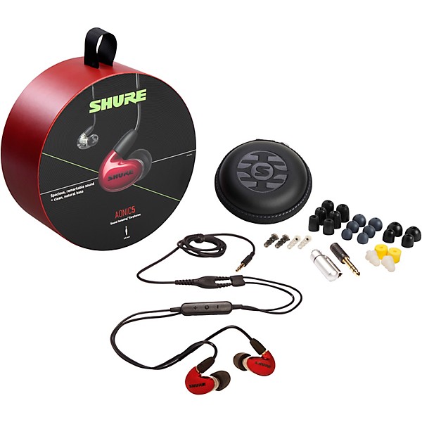 Shure AONIC 5 Sound Isolating Earphones Red