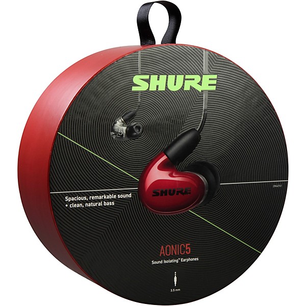 Open Box Shure AONIC 5 Sound Isolating Earphones Level 1 Red