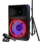 Open Box Gemini GSP-L2200PK Active 15" LED Portable Bluetooth Speaker with Stand and Mic Level 2  194744680939 thumbnail