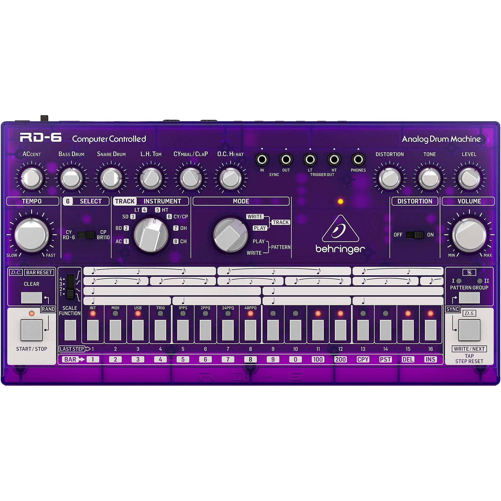 Behringer RD-6 Classic Analog Drum Machine Grape | Guitar Center