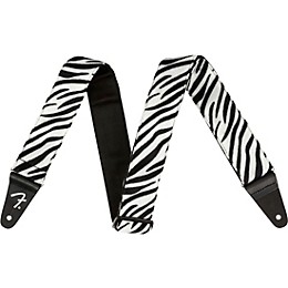 Fender Wild Animal Print Guitar Strap Zebra 2 in.