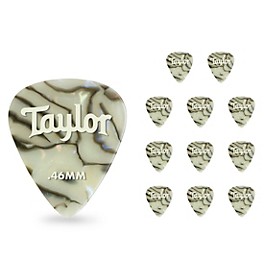 Taylor Celluloid 351 Picks, Abalone .46 mm 12 Pack Taylor Celluloid 351 Picks, Abalone .46 mm 12 Pack