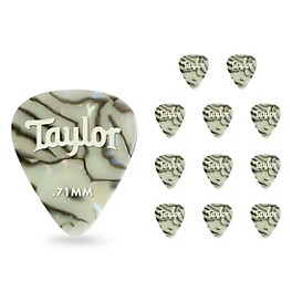 Taylor Celluloid 351 Picks, Abalone .46 mm 12 Pack Taylor Celluloid 351 Picks, Abalone .71 mm 12 Pack