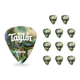 Taylor Celluloid 351 Picks, Abalone .46 mm 12 Pack Taylor Celluloid 351 Picks, Abalone .96 mm 12 Pack