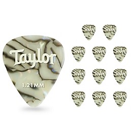 Taylor Celluloid 351 Picks, Abalone 1.21 mm 12 Pack