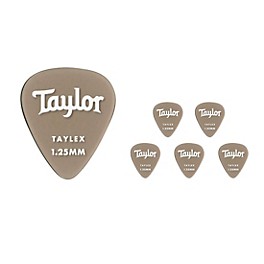 Taylor Premium 351 Taylex Picks 1.25 mm 6 Pack