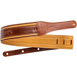 Taylor Nouveau Leather Guitar Strap Distressed Brown 2.5 in.