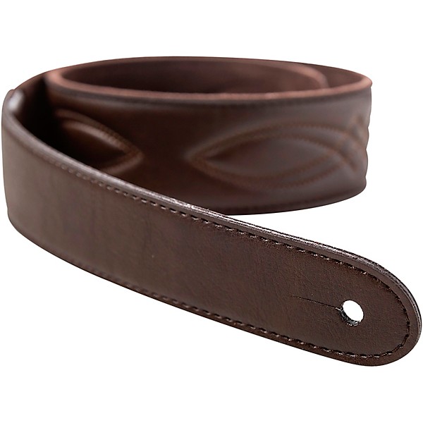 Taylor Vegan 2" Leather Guitar Strap Chocolate Brown 2 in.