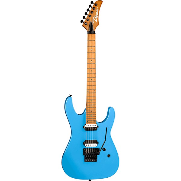 Open Box Dean MD 24 Roasted Maple with Floyd Electric Guitar Level 2 Vintage Blue 197881085902