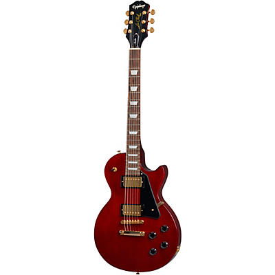Epiphone Les Paul Studio Gold Limited-Edition Electric Guitar Wine Red for sale