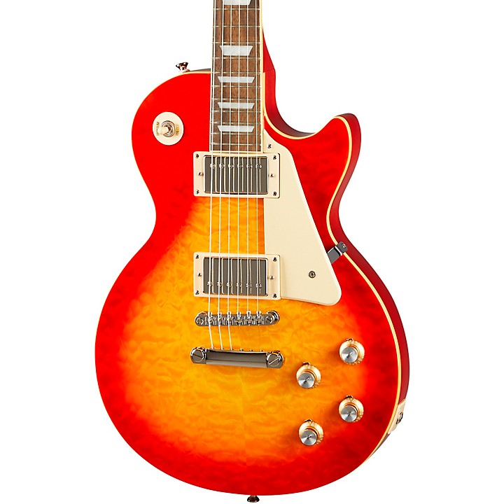 Epiphone Les Paul Standard '60s Quilt Top Limited-Edition Electric Guitar (Faded Cherry Sunburst)