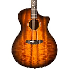 Breedlove Oregon Concerto CE Jeff Bridges Myrtlewood Acoustic-Electric Guitar Bourbon Burst