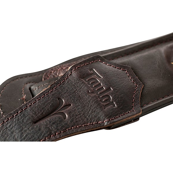 Taylor Spring Vine Leather Guitar Strap Chocolate Brown 2.5 in.