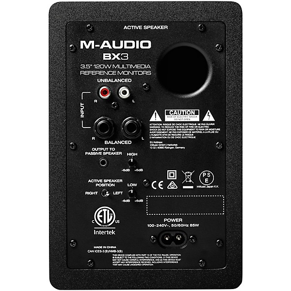 M-Audio BX3 3.5" Powered Studio Monitor (Pair)