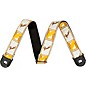 Fender Quick Grip Locking End Monogram Strap White, Brown, and Yellow 2 in. thumbnail