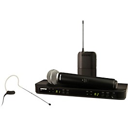 Shure BLX1288/MX53 Wireless Combo Sys... Shure BLX1288/MX53 Wireless Combo System With SM58 Handheld and MX153 Earset Band H9