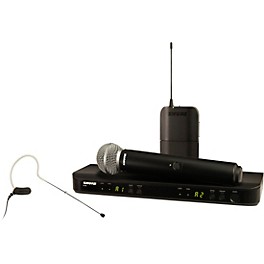 Shure BLX1288/MX53 Wireless Combo Sy... Shure BLX1288/MX53 Wireless Combo System With SM58 Handheld and MX153 Earset Band H10