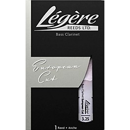 Legere Reeds Bass Clarinet European Cut Reed 3 Legere Reeds Bass Clarinet European Cut Reed 3.25