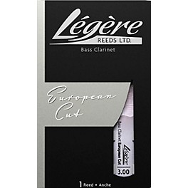 Legere Reeds Bass Clarinet European Cut Reed 2.75 Legere Reeds Bass Clarinet European Cut Reed 3