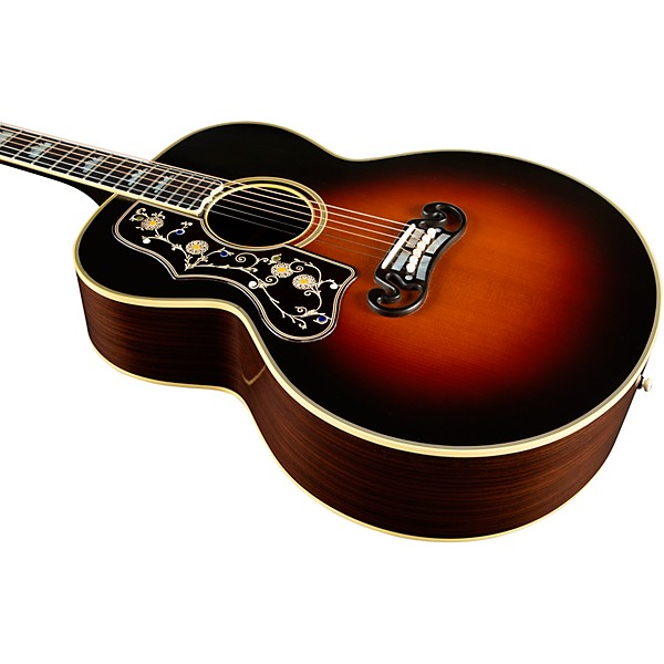 Gibson Pre-War SJ-200 Rosewood Left-Handed Acoustic-Electric Guitar Vintage Sunburst