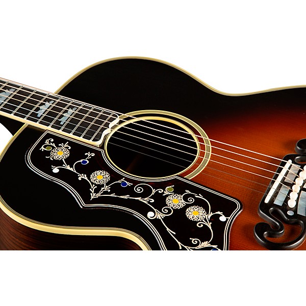 Gibson Pre-War SJ-200 Rosewood Left-Handed Acoustic-Electric Guitar Vintage Sunburst