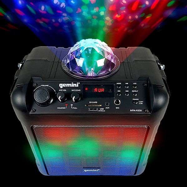 Open Box Gemini MPA-K650 Karaoke Party Speaker Level 1