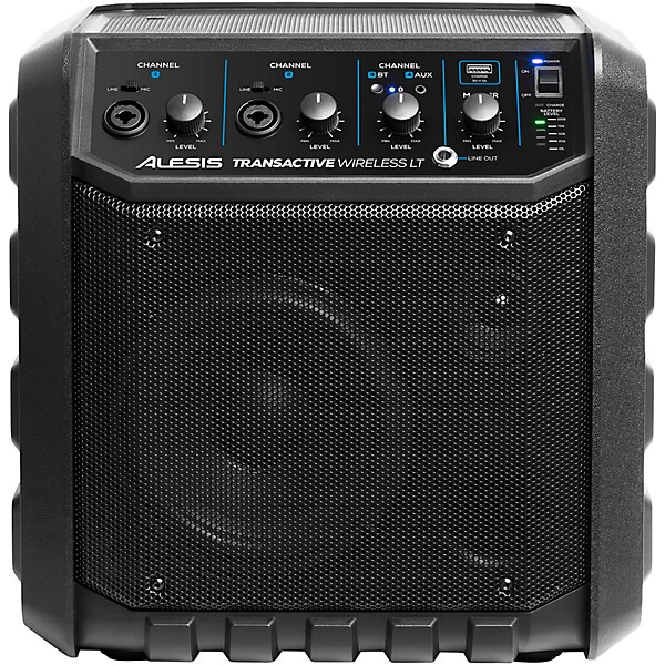 Open Box Alesis TransActive Wireless LT Portable PA Bluetooth Speaker with Rechargeable Battery Level 1