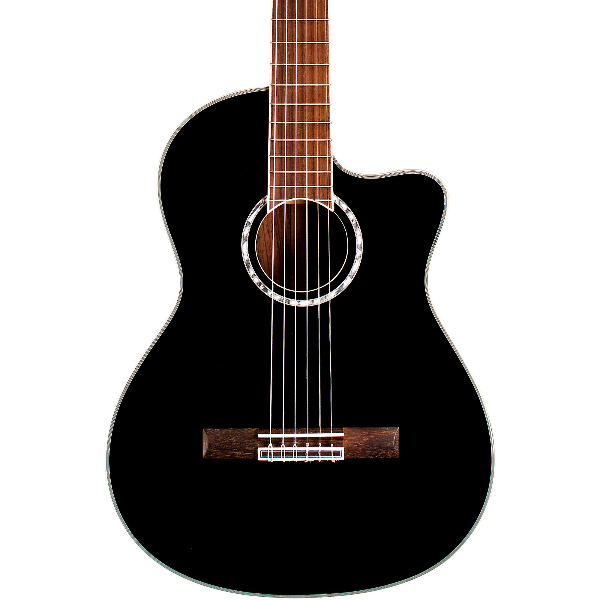 Cordoba Fusion 5 Jet Nylon String Acoustic-Electric Guitar - Black