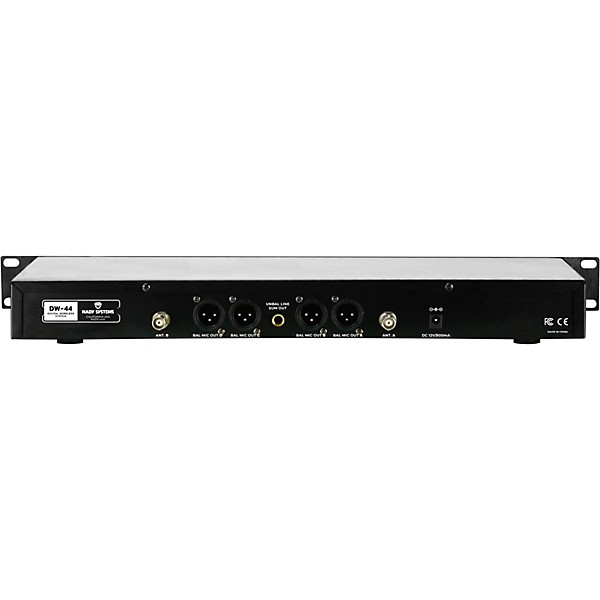 Nady DW-44 Quad Digital Wireless Handheld Microphone System with Four Fixed UHF Frequencies with QPSK Modulation