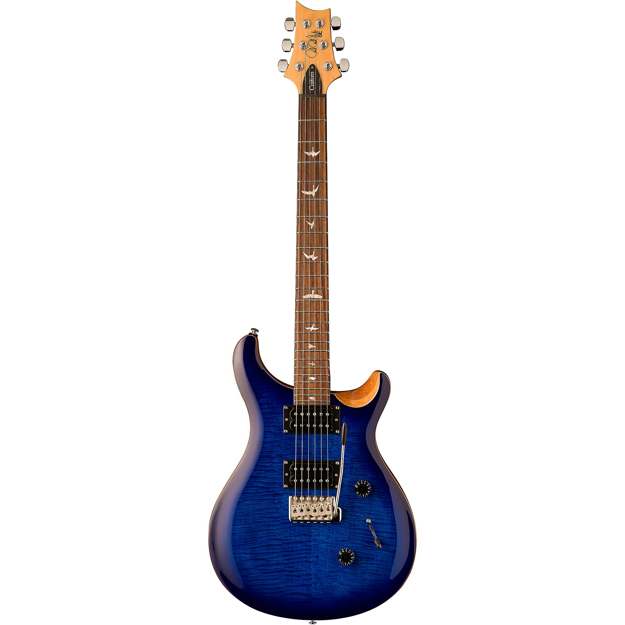 PRS SE Custom 24 Electric Guitar Faded Blue Burst | Guitar Center