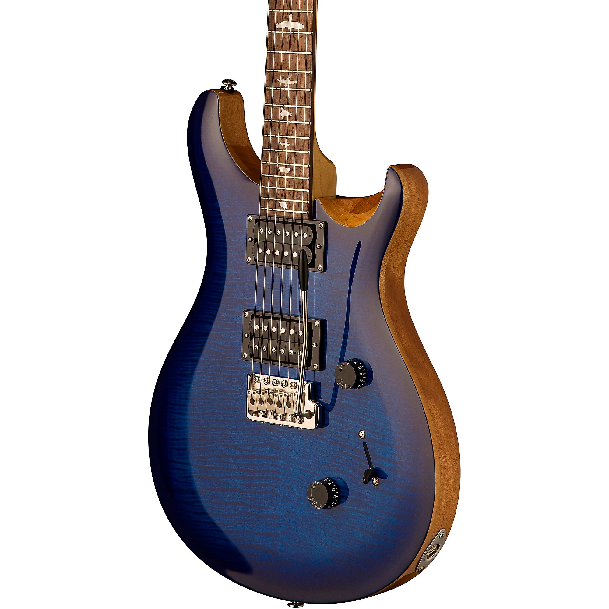 PRS SE Custom 24 Electric Guitar Faded Blue Burst | Guitar Center